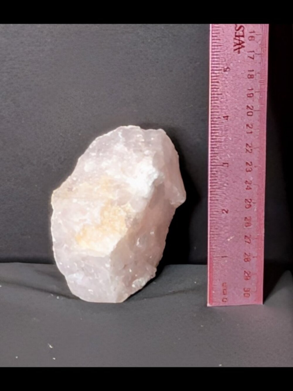 Wow Large ROSE QUARTZ Crystal, roughly 3.75 inch x 2 inch x 2.5 inch